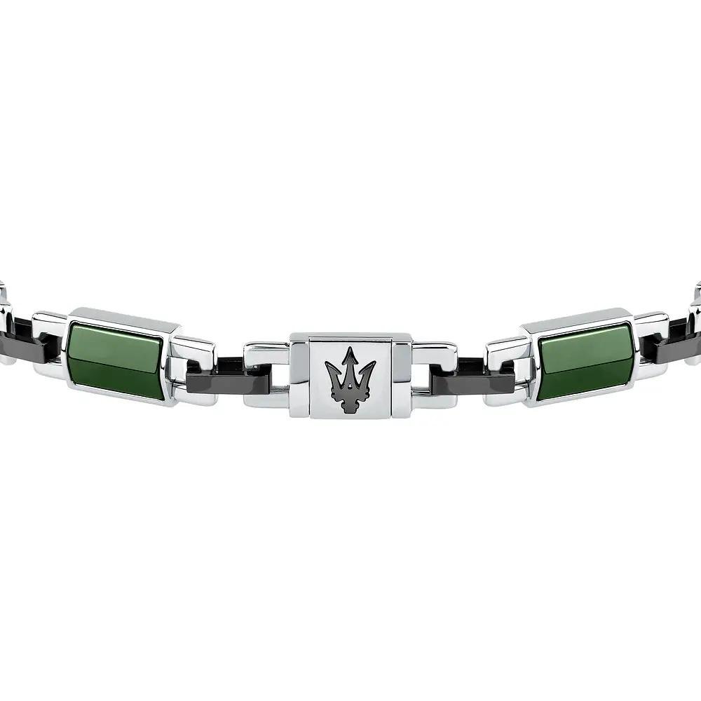 Maserati Gioielli - Bracciale Ceramic - Uomo - Acciaio