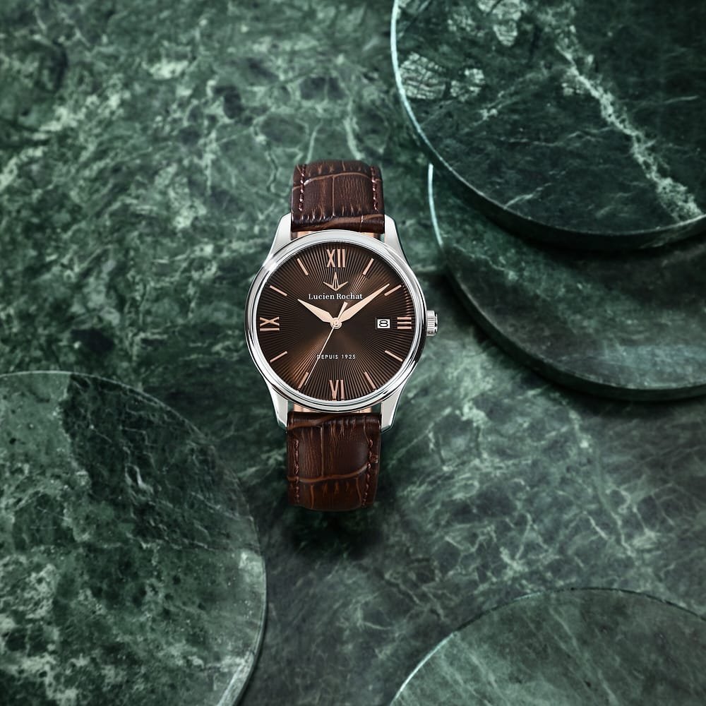Lucien Rochat - Orologio Montreux - Acciaio - Pelle