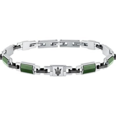 Maserati Gioielli - Bracciale Ceramic - Uomo - Acciaio