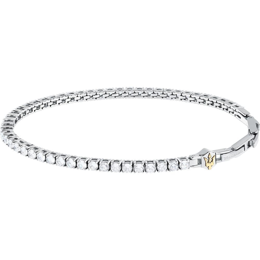 Maserati Gioielli - Bracciale Tennis - Uomo - Acciaio