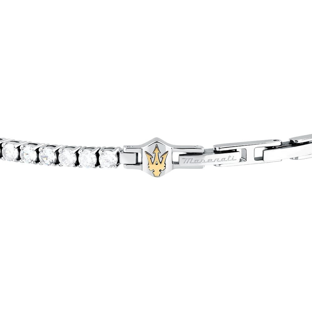 Maserati Gioielli - Bracciale Tennis - Uomo - Acciaio