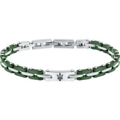 Maserati Gioielli - Bracciale Ceramic - Uomo - Acciaio