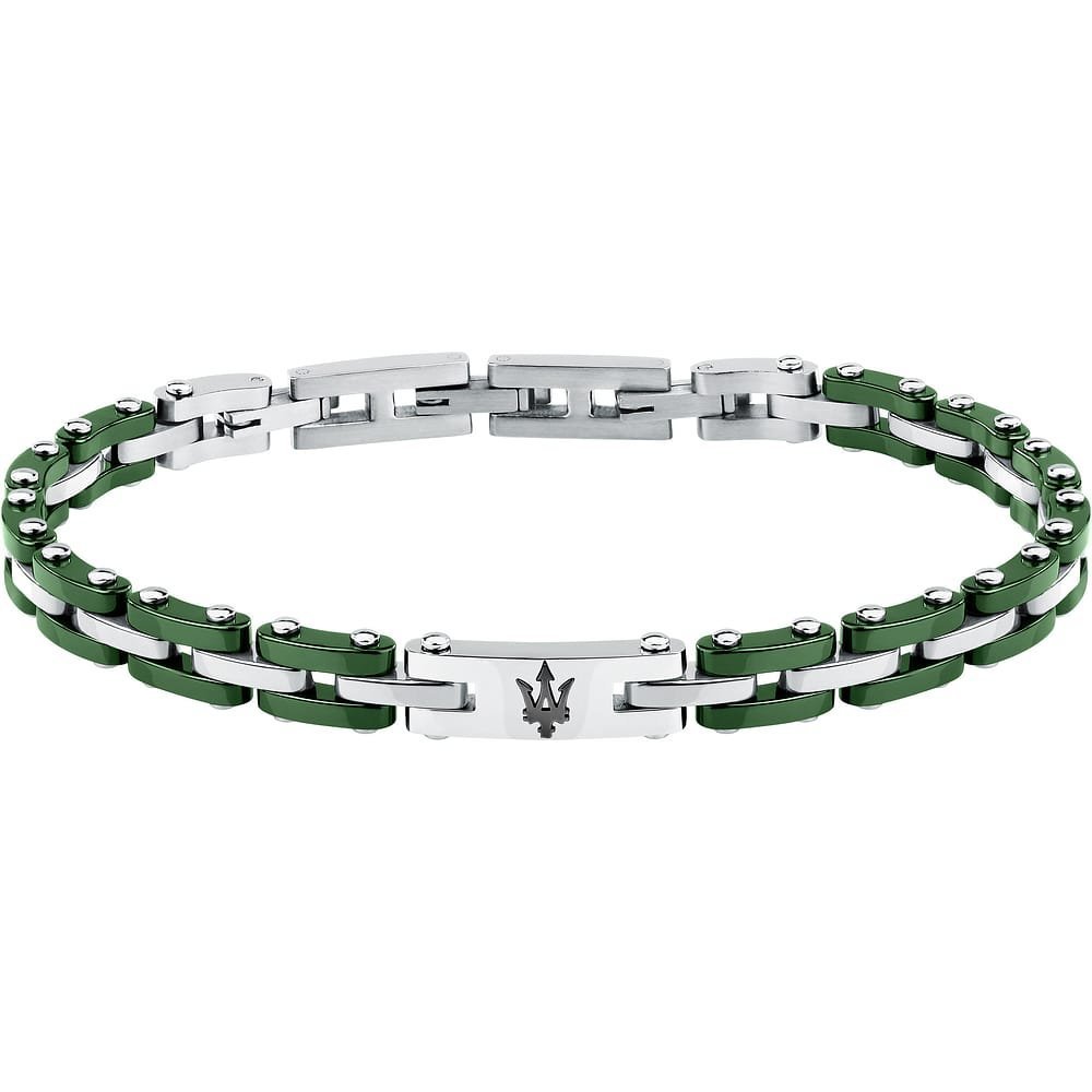 Maserati Gioielli - Bracciale Ceramic - Uomo - Acciaio