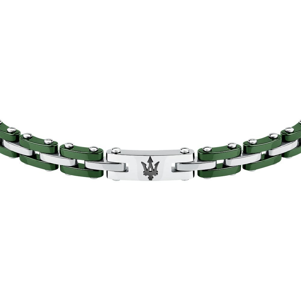 Maserati Gioielli - Bracciale Ceramic - Uomo - Acciaio