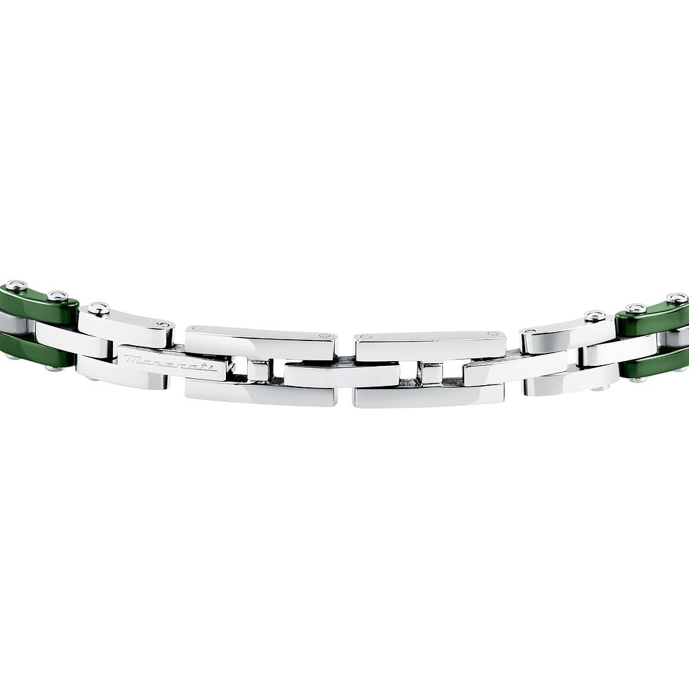 Maserati Gioielli - Bracciale Ceramic - Uomo - Acciaio