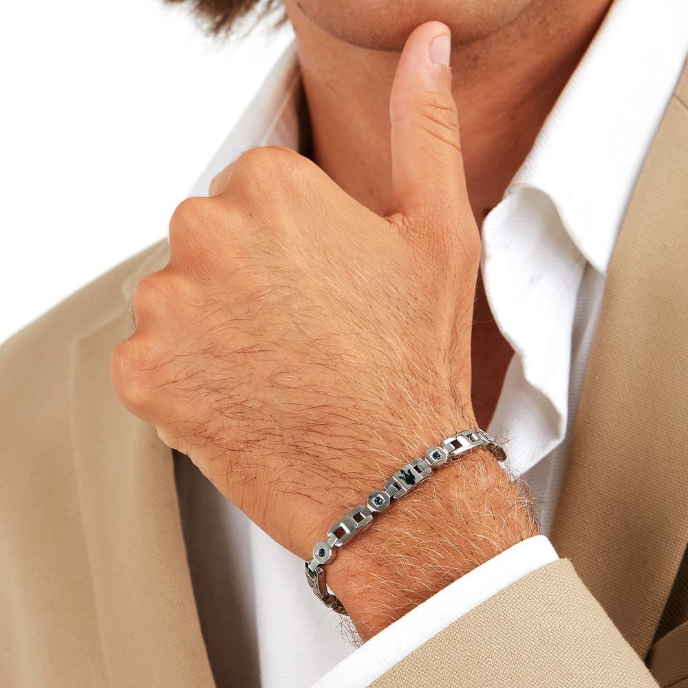 Maserati Gioielli - Bracciale Iconic - Uomo - Acciaio
