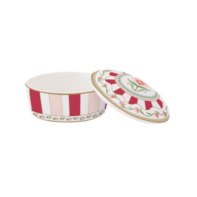 Easy Life - Portagioie Tonda Flowery - Porcellana