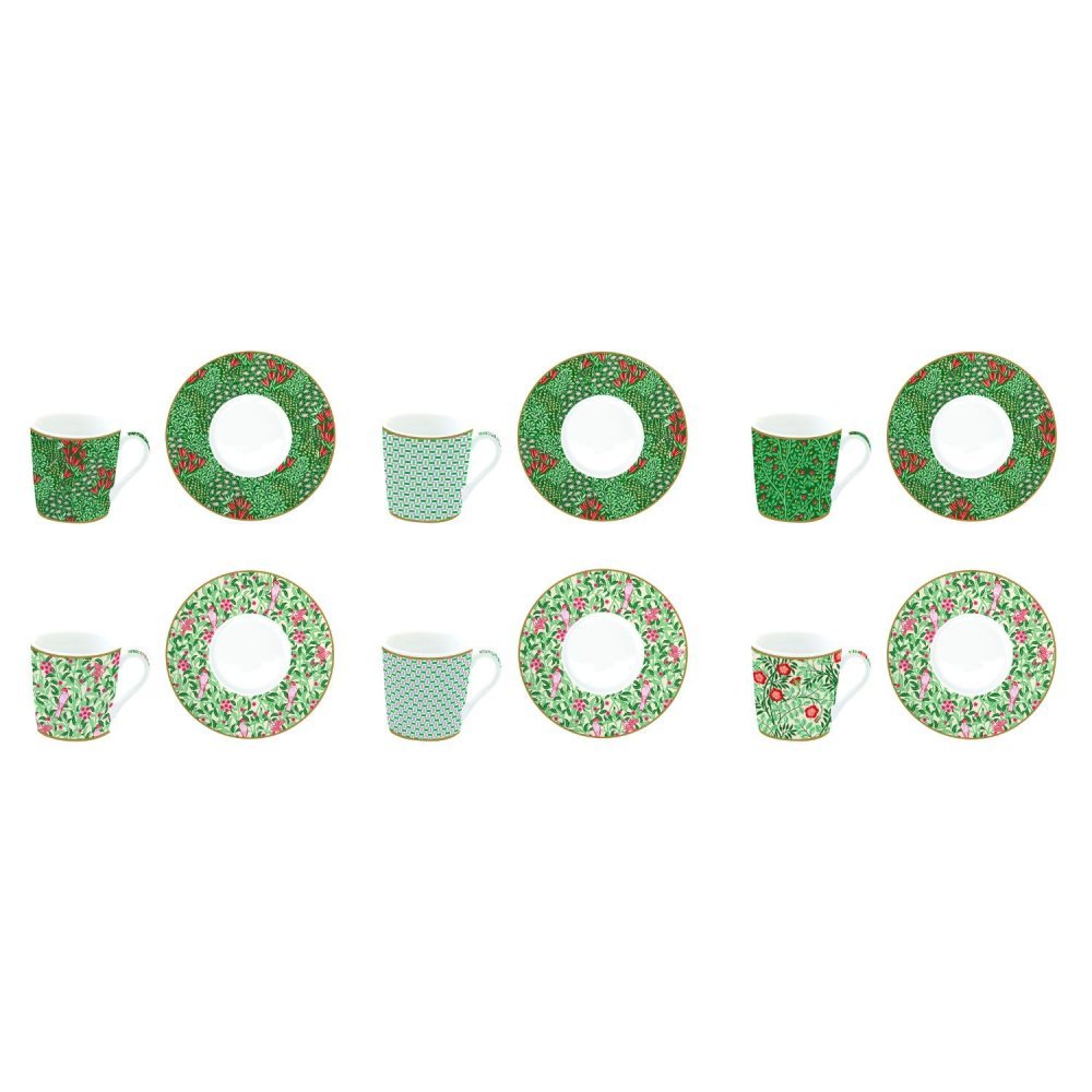 Easy Life - Set Tazzine Floral Fantasy - Porcellana