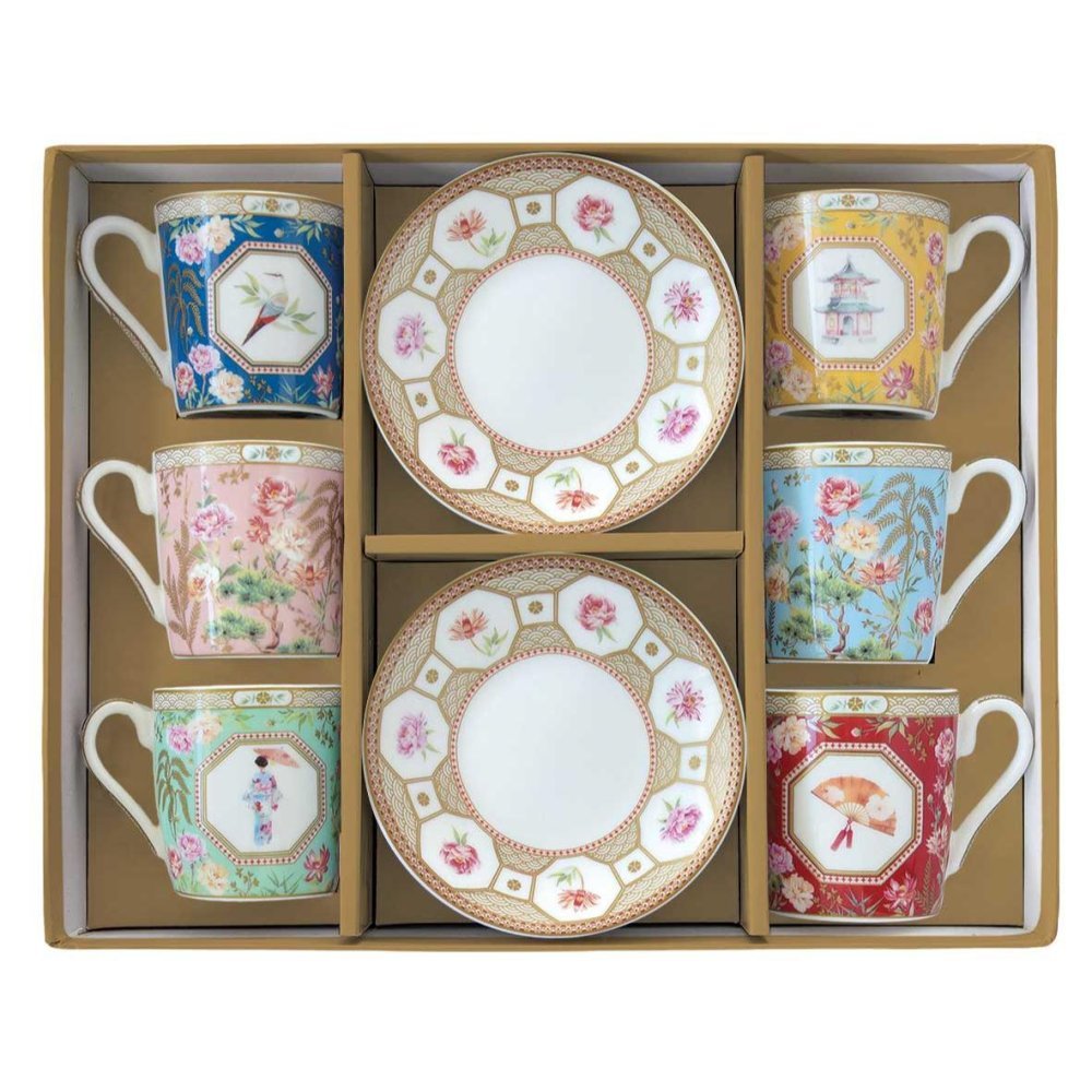 Easy Life - Jardins D'Orient - Set Tazzine - Porcellana