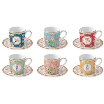 Easy Life - Jardins D'Orient - Set Tazzine - Porcellana