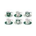 Easy Life - Set Tazze Botanic Chic - 100 Ml - Porcellana
