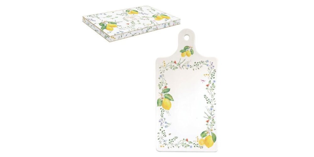 Easy Life - Tagliere Fleurs Et Citron - Elegante - Pratico