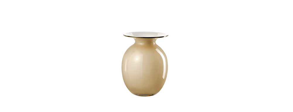 Onlylux - Vaso Bombetta - Vetro Soffiato - Opale/Fumé