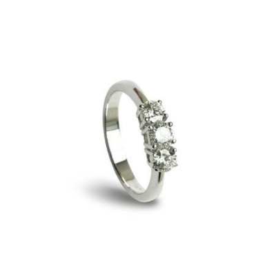 Damiani - Veretta In Oro Bianco - Diamante Rotondo