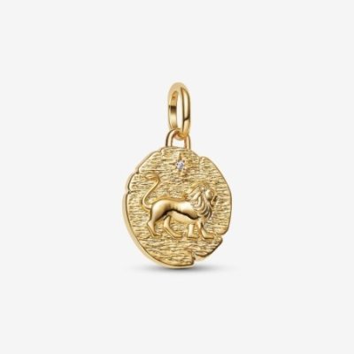 Charm Medallion Leone "Vita Veritas Virtus"