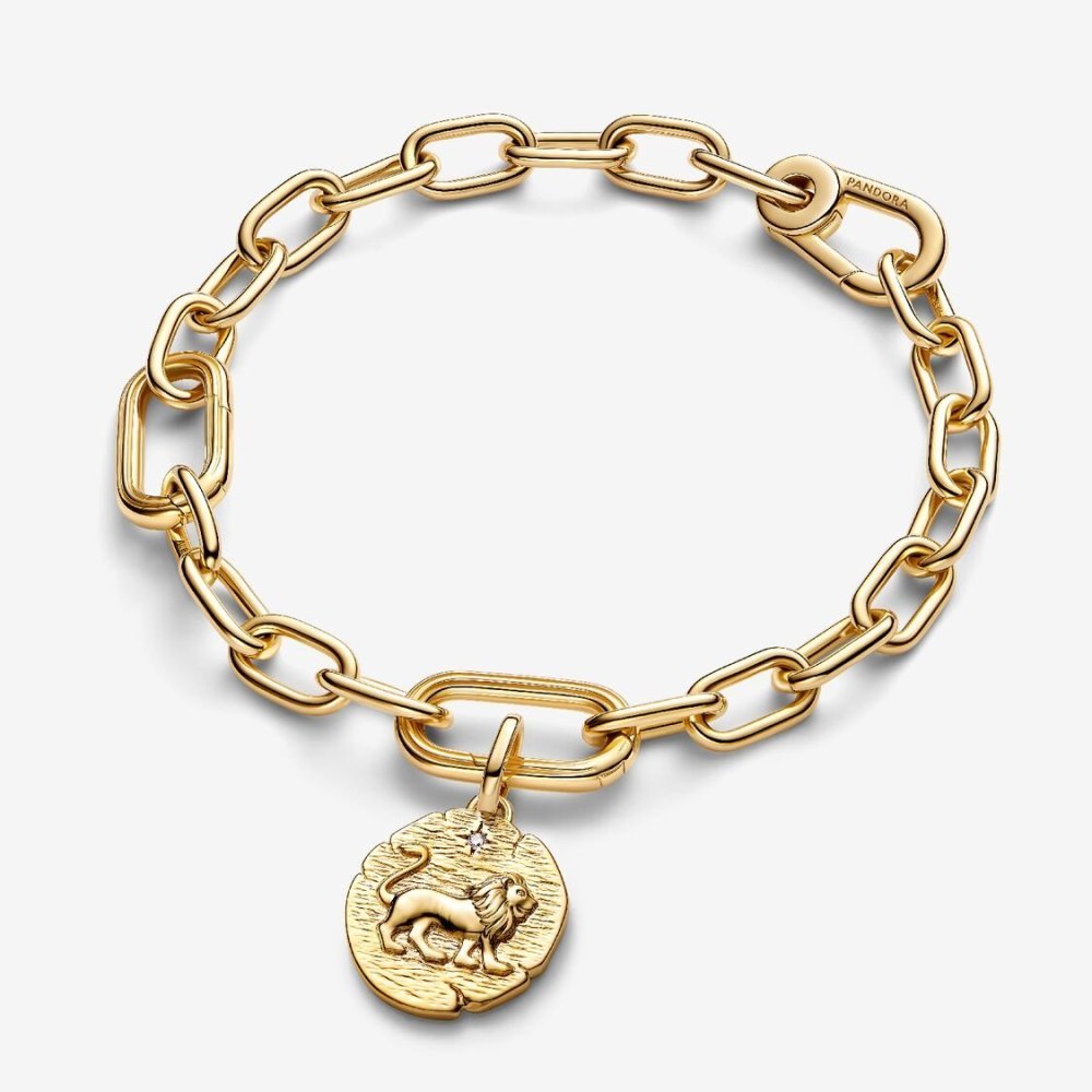 Charm Medallion Leone "Vita Veritas Virtus"