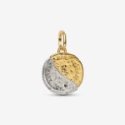 Charm Medallion Sole e Luna "Ad Astra Per Aspera"