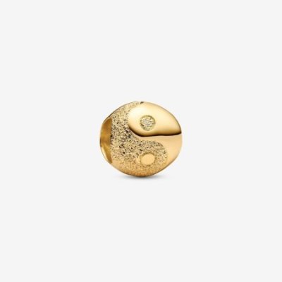 Mini Charm Yin & Yang effetto diamantato
