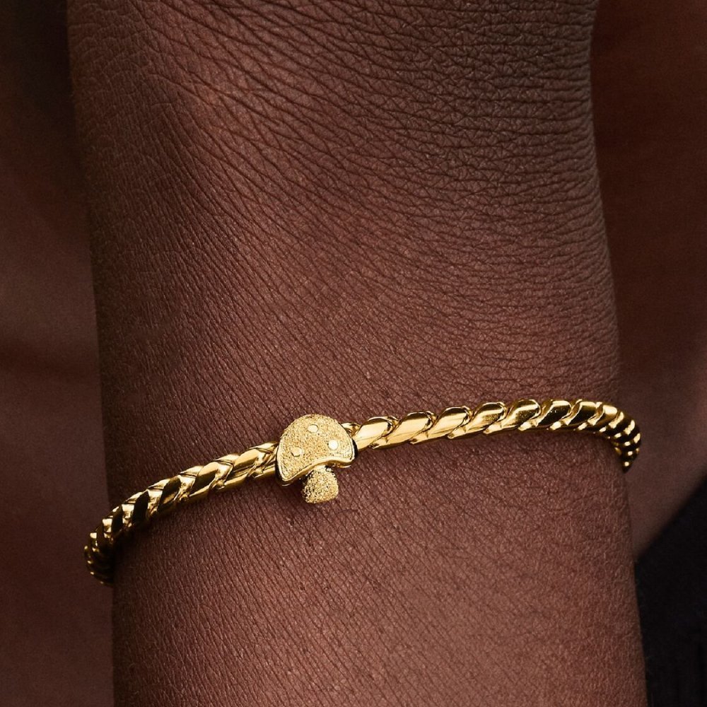 Mini Charm Fungo effetto diamantato