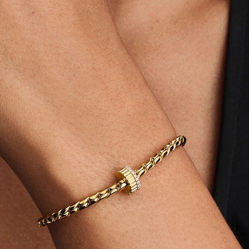 Clip Rigata con Pietre