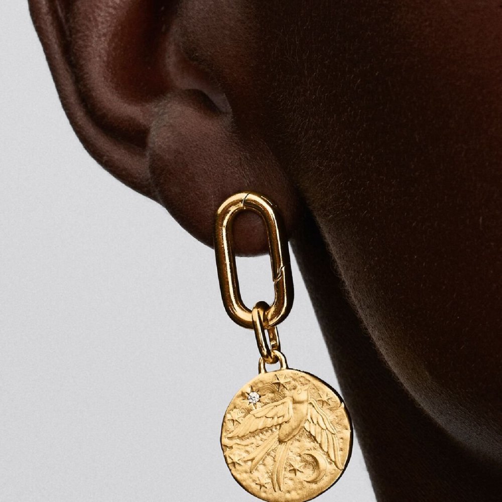 Charm Medallion Rondine "Dum Vita Est Spes Est"
