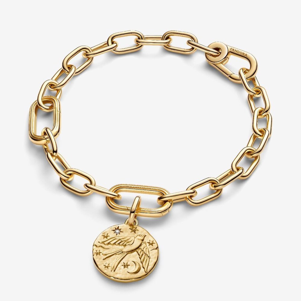 Charm Medallion Rondine "Dum Vita Est Spes Est"