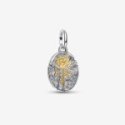 Charm Medallion Rosa "Rosa Inter Spinas Crescit"