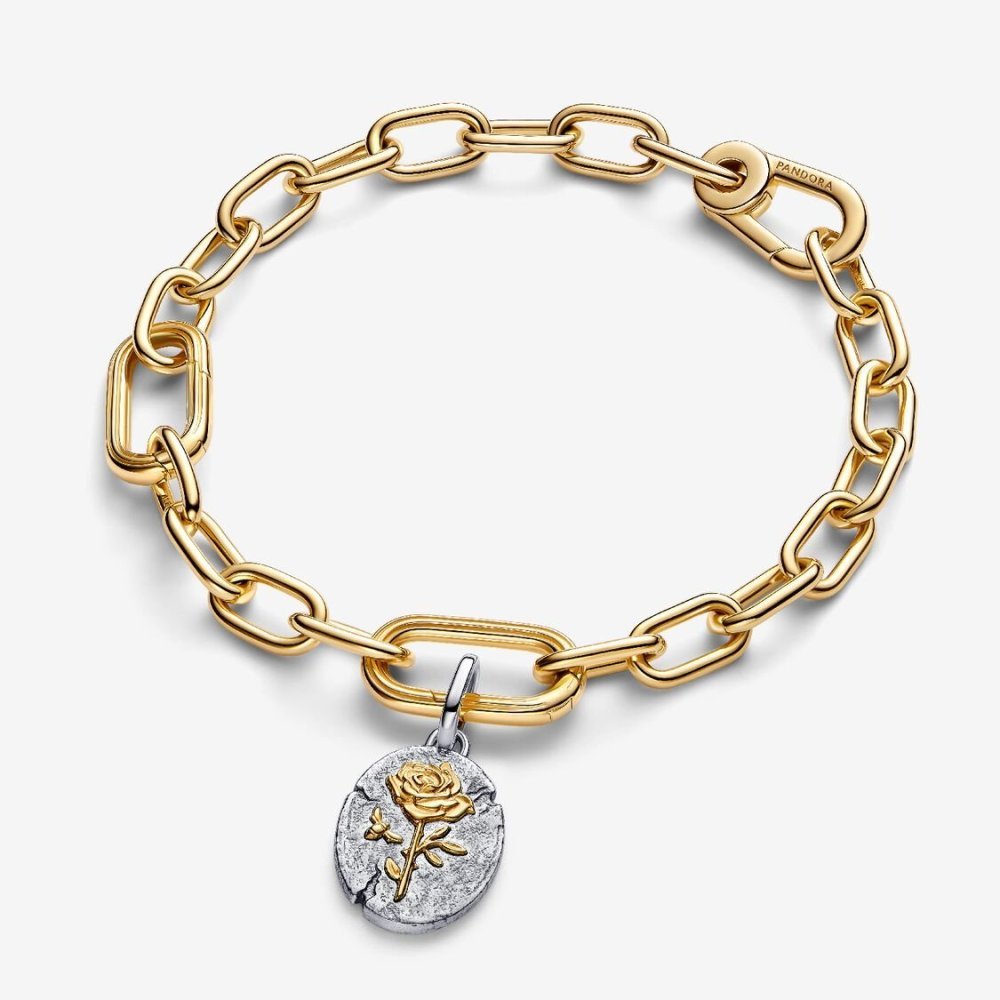 Charm Medallion Rosa "Rosa Inter Spinas Crescit"