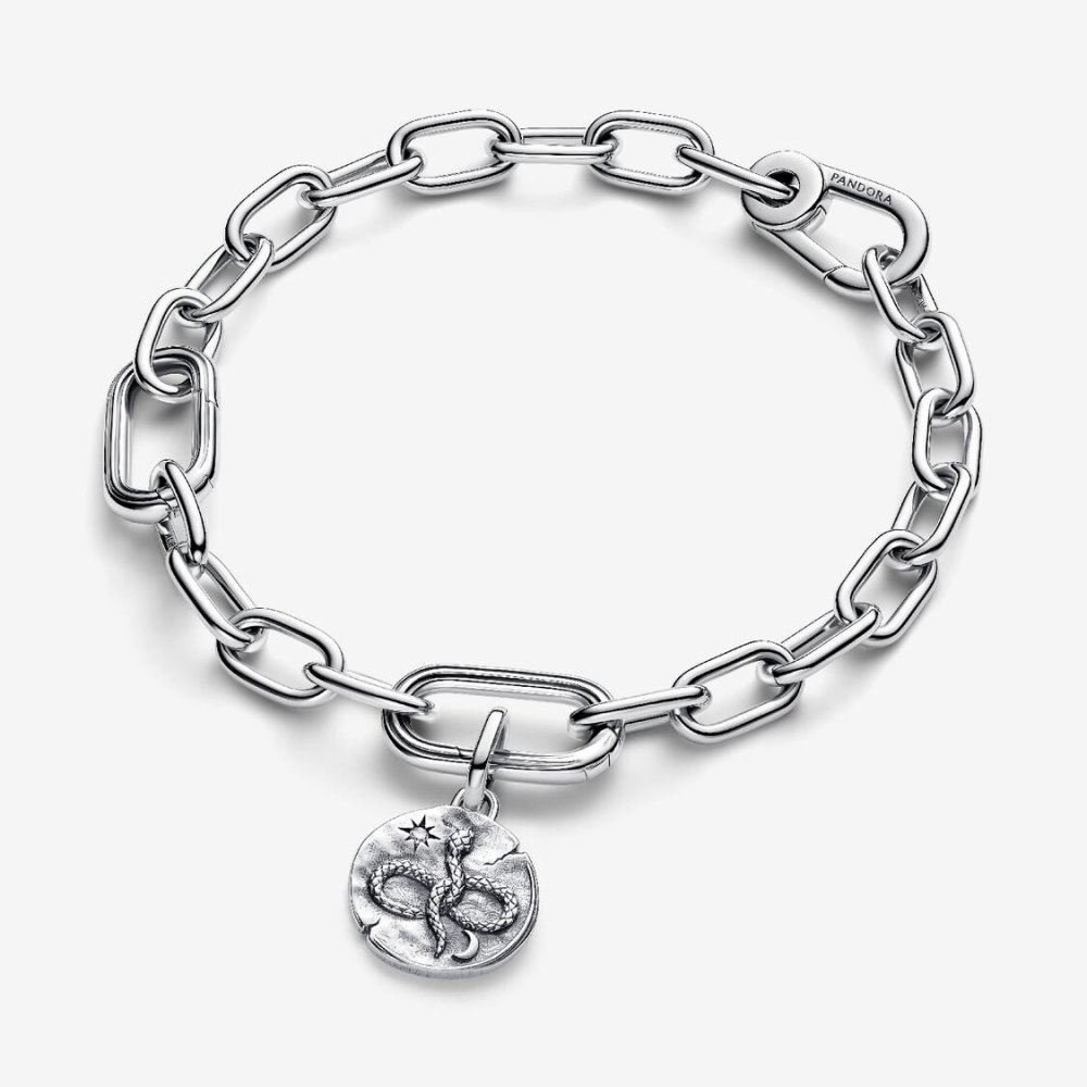 Charm Medallion Serpente "Memento Vivere"