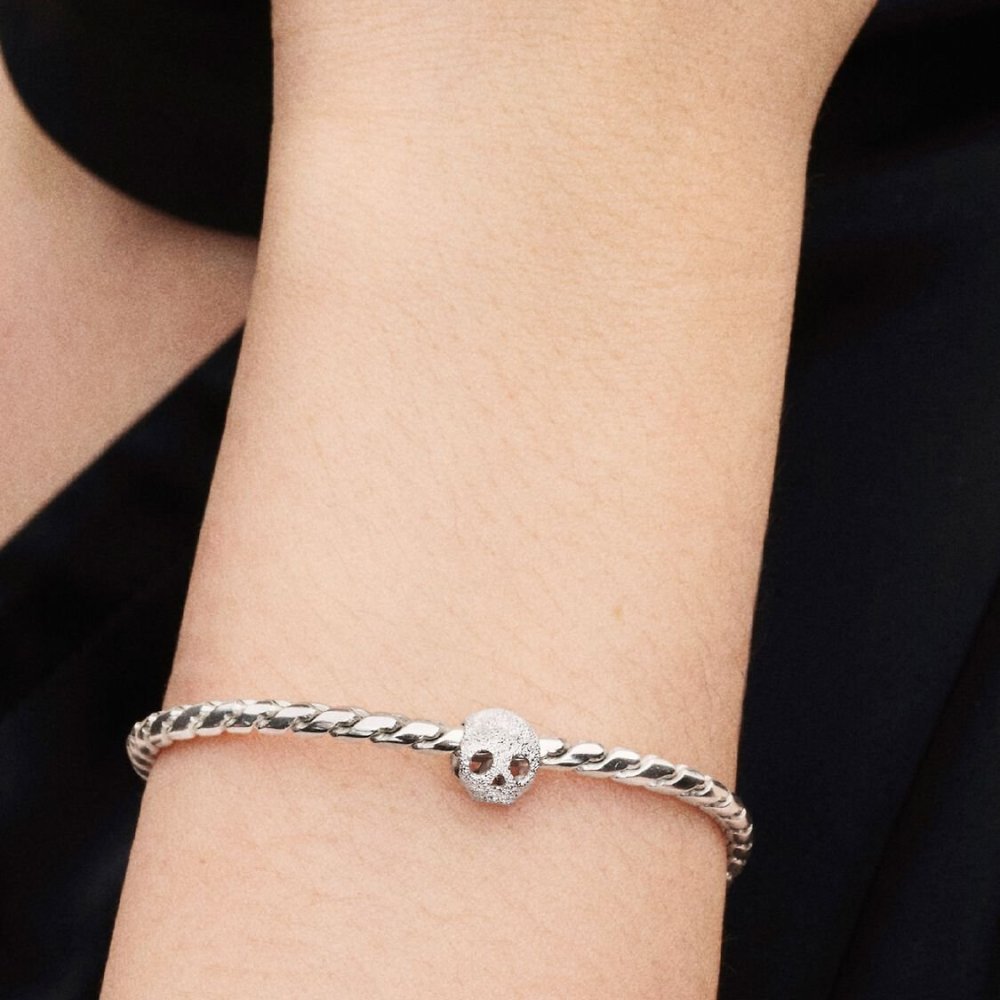 Mini Charm Teschio effetto diamantato