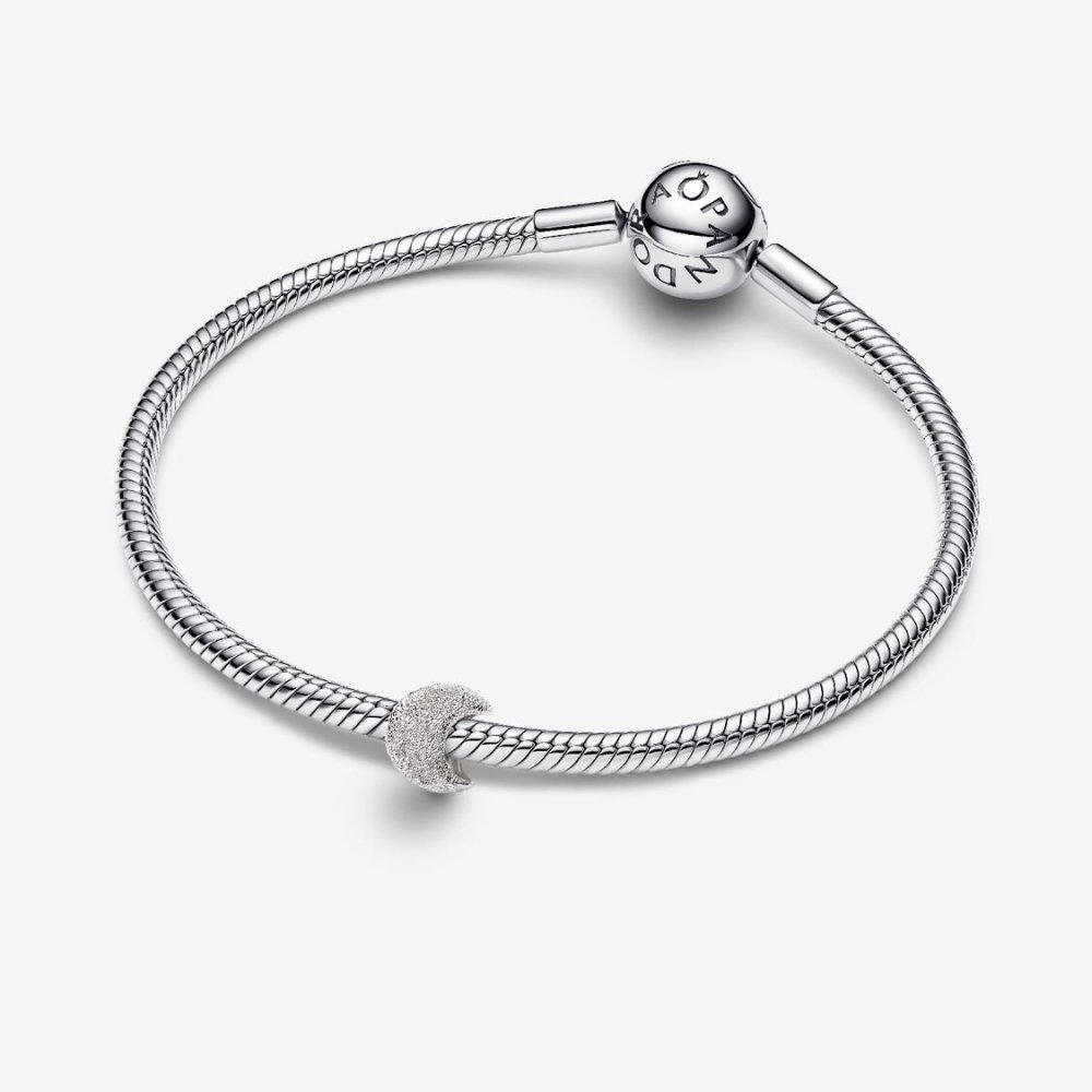 Mini Charm Luna effetto diamantato