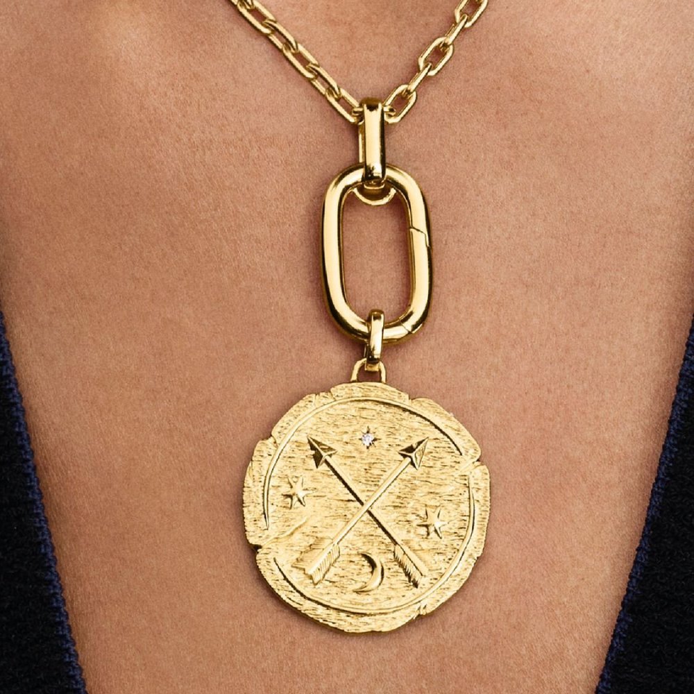 Charm Medallion Grande Frecce "Ad Meliora"
