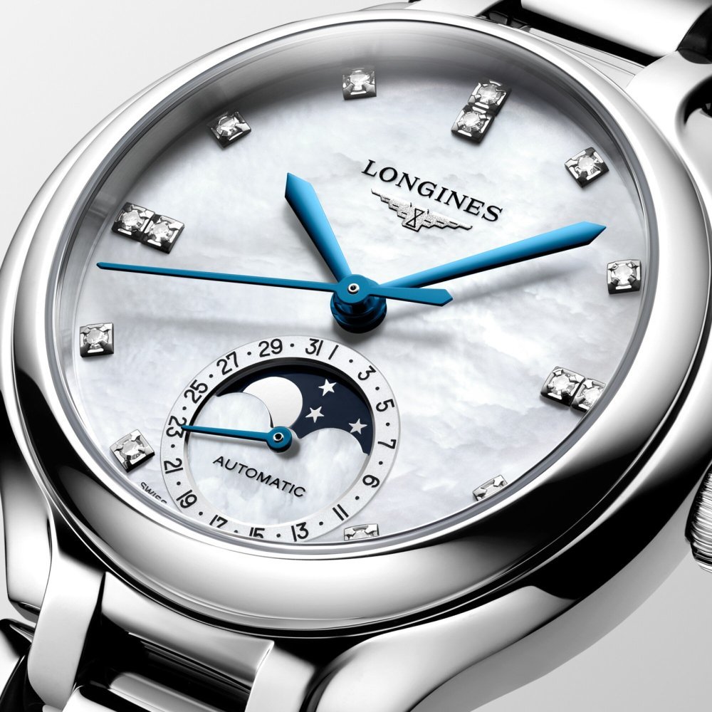 Longines - Primaluna Moonphase - Acciaio - Automatico