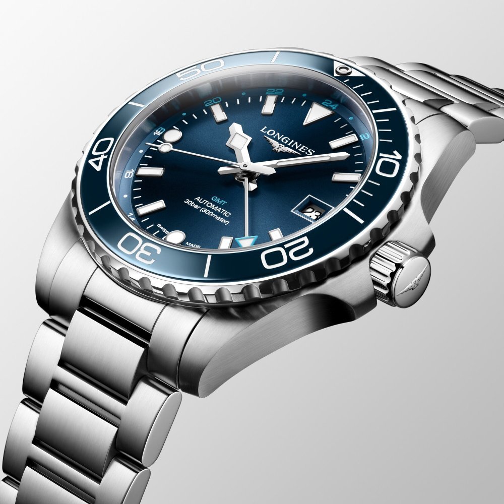 Longines - Hydroconquest Gmt - Acciaio - Automatico