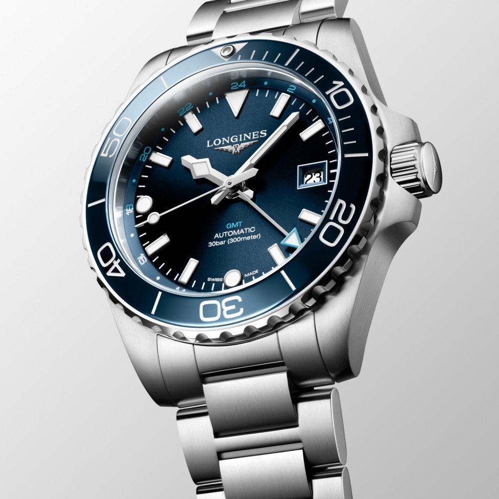 Longines - Hydroconquest Gmt - Acciaio - Automatico