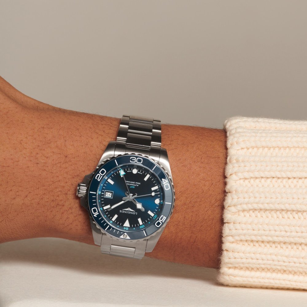 Longines - Hydroconquest Gmt - Acciaio - Automatico