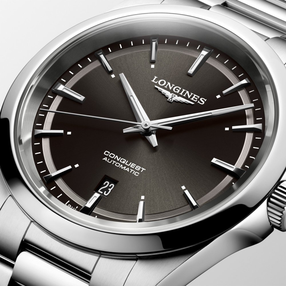 Longines - Conquest Modell - Acciaio - Nero