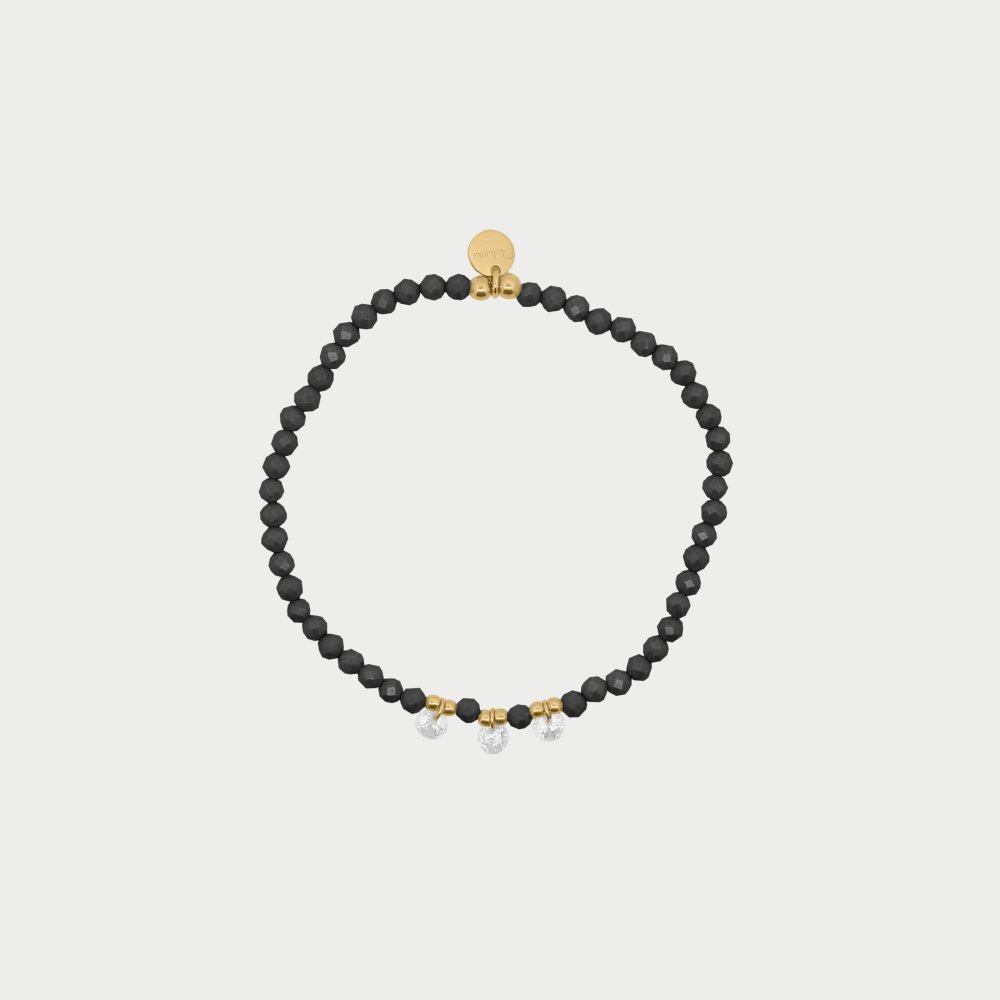 Rue Des Mille - Bracciale Elastico - Zirconi Milky