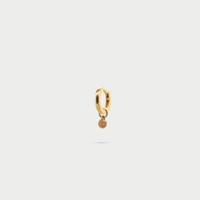Rue Des Mille - Mono Hoop Mini - Zircone Nudo - Argento