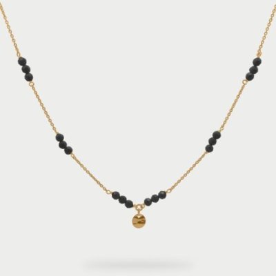 Rue Des Mille - Girocollo Pepite Milky - Argento 925 - Oro 18Kt