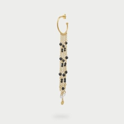 Rue Des Mille - Mono-Orecchino Hoop - Argento 925 - Zirconi