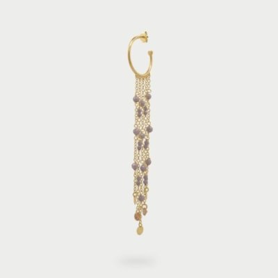 Rue Des Mille - Mono-Orecchino Hoop - Argento 925 - Zirconi