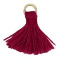 Rue Des Mille - Charm Nappa Burgundy - Tessuto - Argento 925