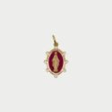 Rue Des Mille - Charm Madonna Burgundy - Argento