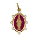 Rue Des Mille - Charm Madonna Burgundy - Argento