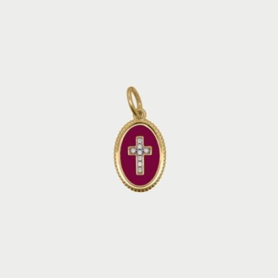 Rue Des Mille - Charm Cross - Argento 925 - Zirconi