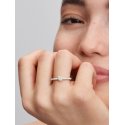 Anello White Chakra Heart Pandora ME Placcatura in Oro 14k - Pandora