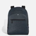 Montblanc - Zaino Medio - Pelle Sartorial - Blu/Nero