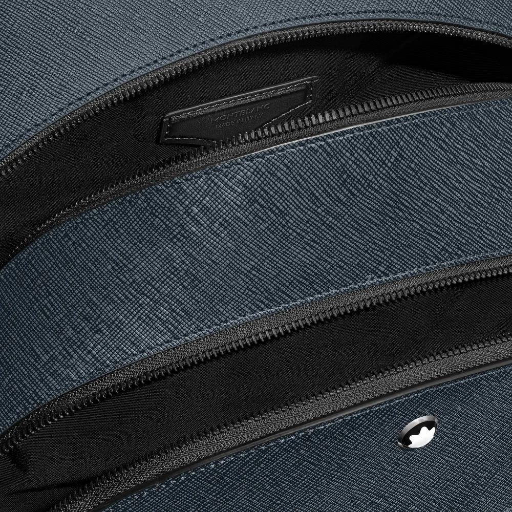 Montblanc - Zaino Medio - Pelle Sartorial - Blu/Nero