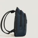 Montblanc - Zaino Medio - Pelle Sartorial - Blu/Nero